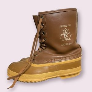 Vintage Sorel Kaufman Rubber Arctic Pac Boots Men’s Size 8 Duck Boot